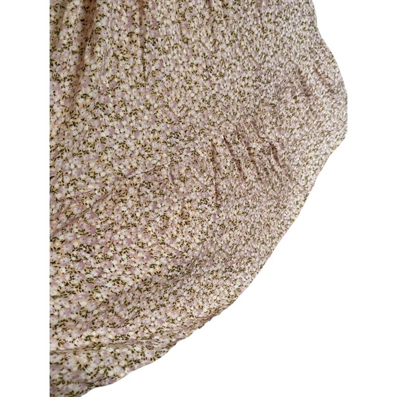 Polagram Floral Off Shoulder Midi Dress Small Pink Spring Summer - Picture 4 of 8